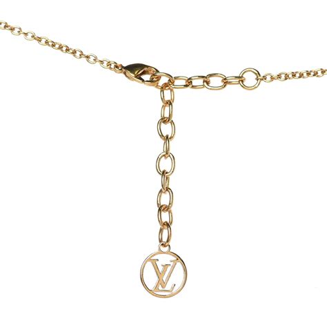 louis vuitton gold v necklace|Louis Vuitton pearl necklace.